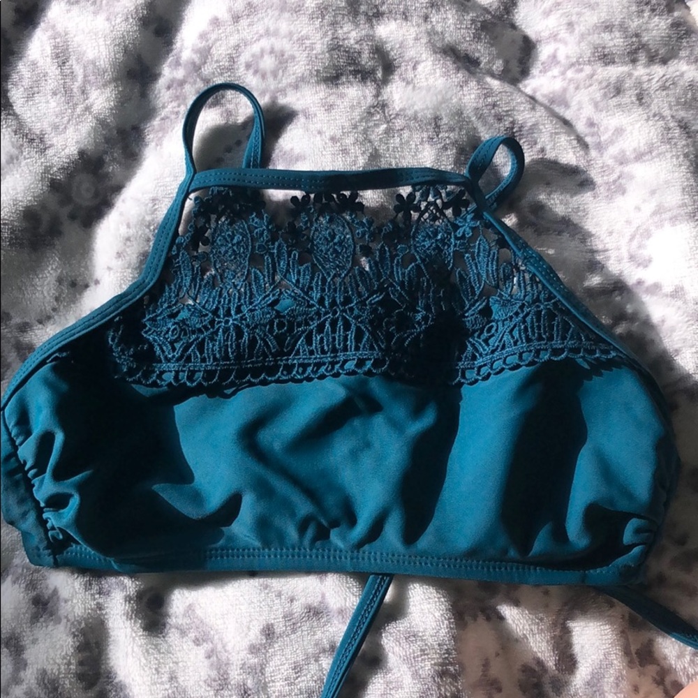 teal swimming top